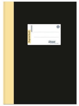 Staufen Ursus Gesch&auml;ftsbuch DIN A4 liniert schwarz/gelb Hardcover 192 Seiten St.