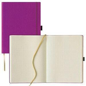 Lediberg Notizbuch Tucson ca. DIN A4 kariert lila Hardcover 240 Seiten St.