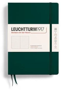 Leuchtturm1917 1917 Notizbuch Medium Hardcover A5 Natural Colours Forest Green Punktkariert