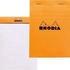 Rhodia Notizblock Nr. 13 A6 10,5x14,8cm 80 Blatt 80g kariert orange (13200C)