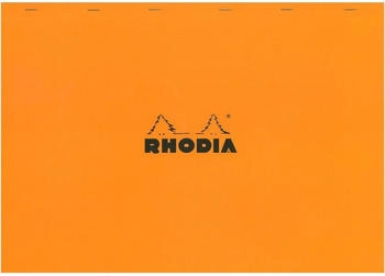 Rhodia Notizblock Nr. 10 A3 kariert 80 Blatt orange (38200C)