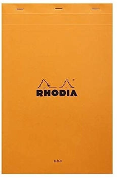 Rhodia Notizblock Nr. 19 A4+ 21x31,8cm 80 Blatt 80g blanko orange (19000C)