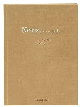 Goldbuch Notizbuch Notiz an mich Beige