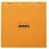 Rhodia Notizblock Le Carre quadratisch 21x21cm 80 Blatt 80g kariert orange (210200C)