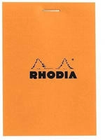 Rhodia Notizblock 11200C, kariert, A7, 80 g/m&sup2;, 80 Blatt, orange
