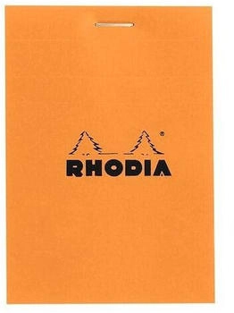 Rhodia Notizblock Nr. 11 A7 7,4x10,5cm 80 Blatt 80g kariert orange (11200C)