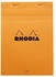Rhodia Notizblock Nr. 16 A5 14,8x21cm 80 Blatt 80g liniert mit Rand orange (16600C)