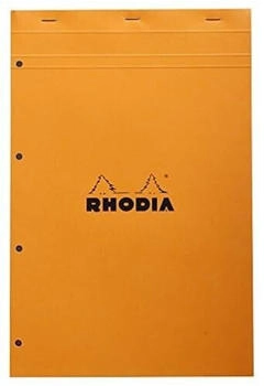 Rhodia Notizblock Nr. 20 A4+ kariert 80 Blatt gelocht orange (20200C)