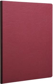 Clairefontaine Notizbuch A4 AgeBag Leinenoptik liniert 96 Blatt rot (791462C)