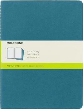 Moleskine Cahier Journal Notizhefte 3er Set Blanko Kartoneinband Lebhaftes Blau XL (8058647629636)