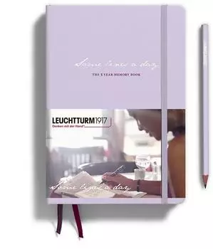 Leuchtturm1917 Notizbuch Some Lines a day F&uuml;nfjahresbuch A5 Lilac