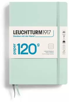 Leuchtturm1917 Notizbuch 120g Medium Hardcover A5 Mint Green liniert
