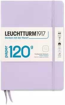 Leuchtturm1917 Notizbuch 120g Medium Hardcover A5 Lilac punktkariert