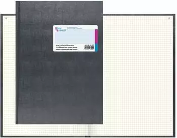 Brunnen König & Ebhardt Geschäftsbuch | A4, 288 Seiten, mit Seitenzahlen, kariert, Kunststoff, grau