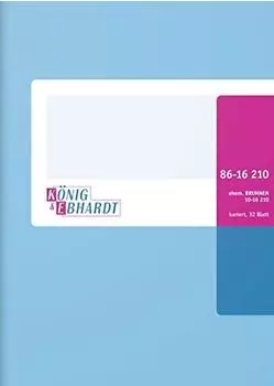 Brunnen König & Ebhardt Geschäftsbuch | A6, 64 Seiten, kariert, Karton, magenta/hellblau