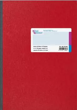 Brunnen K&ouml;nig & Ebhardt Kladde | A4, 192 Seiten, kariert, Karton, rot