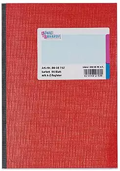 Brunnen König & Ebhardt Kladde | A5, 192 Seiten, kariert, Karton, rot