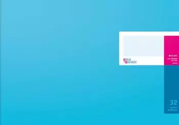 Brunnen K&ouml;nig & Ebhardt Spaltenbuch mit Kopfleiste | 420&times;255 mm, 80 Seiten, Spaltenschema, Karton, magenta/hellblau