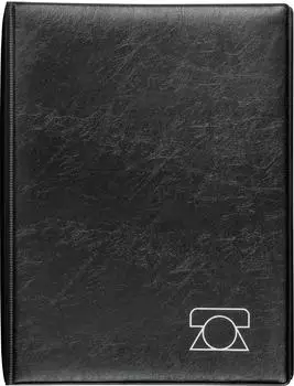 Brunnen Telefonringbuch | A5, 4-Ring-Reißmechanik, schwarz