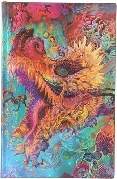 Paperblanks Dot-Grid-Planer Humming Dragon, Maxi, Punkteraster