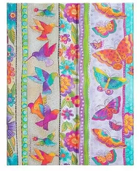 Paperblanks Hardcover Notizbuch Kolibri und Schmetterlinge, Ultra, Liniert
