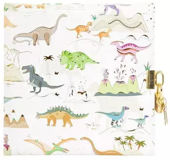 Goldbuch Dinosauria Kindertagebuch mit Schloss, 96 Seiten, 16,5x16,5cm (44 839)