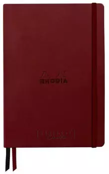 Rhodia Goalbook A5 Dot 160 Seiten, Kunstleder, Weinrot (194442C)