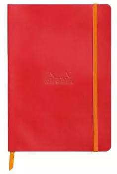 Rhodia Rhodiarama Notizbuch A5 kariert Mohnrot (117820C)