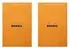 Rhodia Notizblock Nr. 19 A4+ 21x31,8cm 80 Blatt 80g liniert mit Rand orange (19600C)