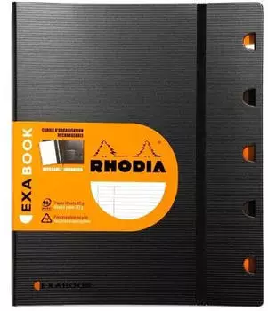 Rhodia Exabook Organisations-Notizbuch A4+ liniert, nachf&uuml;llbar (132146C)