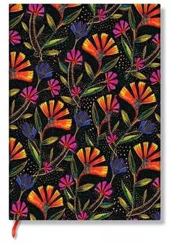 Paperblanks Dot-Grid-Planer, Wildblumen, Midi, Punkteraster