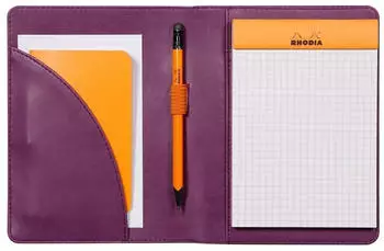 Rhodia Rhodiarama N&deg;13 Notizbuch- & Dokumentenmappe A6 Violett, Kunstleder (213006C)