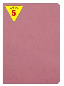 Clairefontaine Nomaddict Notizheft A4 Blanko 90g Altrosa, 5er-Pack (733006Cpack)