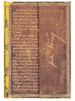 Paperblanks Hardcover Notizbuch Verne, Reise um die Erde, Mini, Liniert