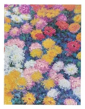 Paperblanks Hardcover Notizbuch, Monets Chrysanthemen, Ultra, Liniert