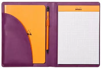 Rhodia Rhodiarama Mappe Porte-Bloc und Dokumentenhalter N&deg;16, A5, Violett, Kunstleder (216006C)