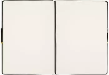Idena Notizbuch A4 blanko, 5er-Set, 192 Blatt 80g/m², Hardcover schwarz (10053-5)
