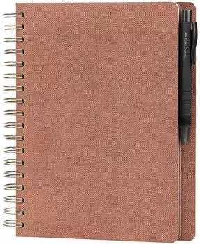 Faber-Castell Notizbuch-Set mit Kugelschreiber PolyBall, blanko A5, 180 Seiten, Sienna (201554)