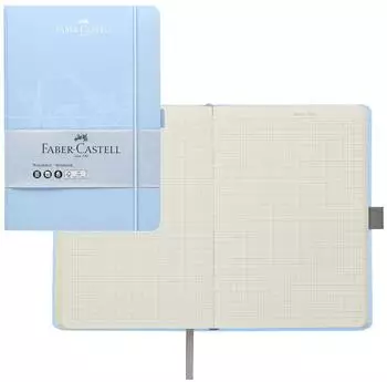 Faber-Castell Notizbuch A5 kariert, hellblau, 194 Seiten (44358)