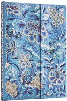 Paperblanks Hardcover Notizbuch, Blaue Weide, Midi, Unliniert
