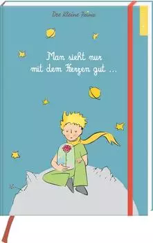 Ars Edition myNOTES &bdquo;Der Kleine Prinz" Notizbuch A4, aquamarin/beige