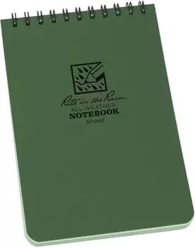 Rite in the Rain All-Weather Notizblock 50 Blatt, 15,5x10,5cm, Olive (946)