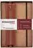 Clairefontaine Age Bag Nomaddict Set, Notizbuch A5 liniert + Federmäppchen, tabak (793469C)