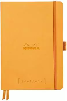 Rhodia Goalbook Notizheft A5 kariert, Softcover, 90g, orange (117775C)