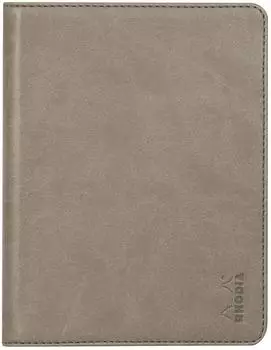 Rhodia Rhodiarama Nr. 13 Klemmbrett & Dokumentenmappe, Kunstleder, taupe, A6 (213002C)