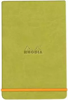 Rhodia Webnotepad A5 liniert, Simili-Leder, anisgr&uuml;n (194384C)