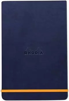 Rhodia Webnotepad A5 Liniert 192 Seiten Kunstleder Mitternachtsblau (194390C)