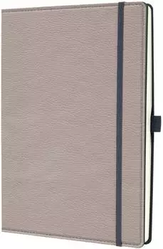 sigel Conceptum Notizbuch A4 dotted, Leder-Look beige, Hardcover (CO692)
