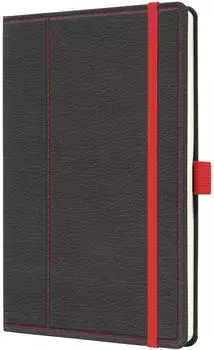 sigel Conceptum Notizbuch A5, dotted, grau/rot (CO695)