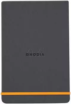 Rhodia Webnotepad Notizbuch Titanium A5, liniert, Kunstleder (194373C)
